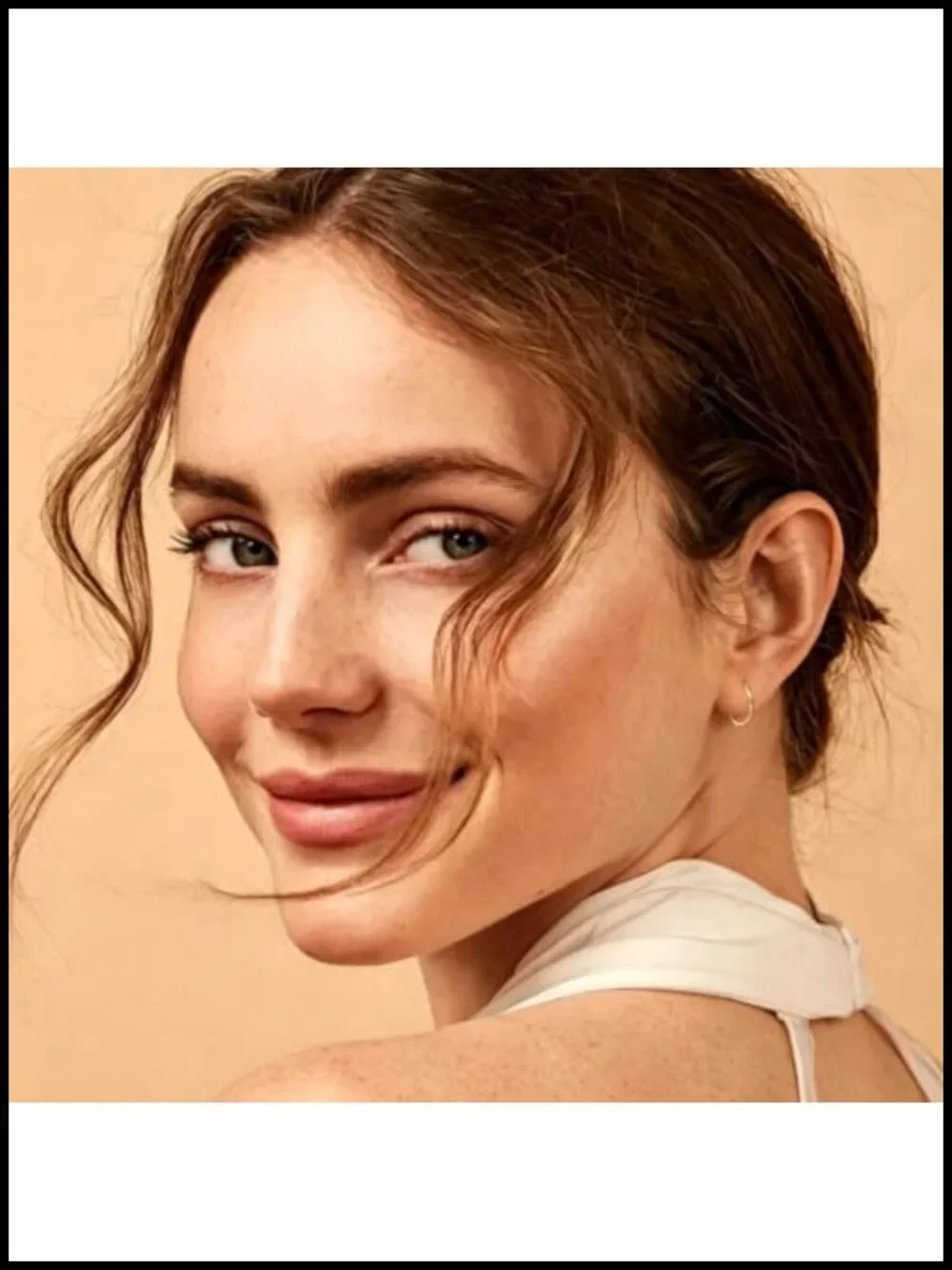 14K Gold Plated Small Hoop Earrings for Women Lightweight Huggie Hoops Latch